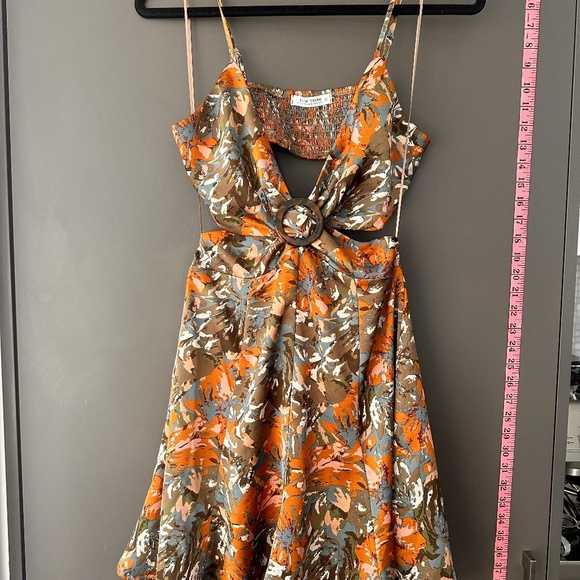 12th Tribe Satin Mini cut out artsy dress - Picture 10 of 11